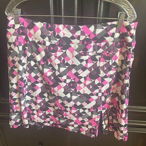 Tail Golf Skort size L Pink and black and white